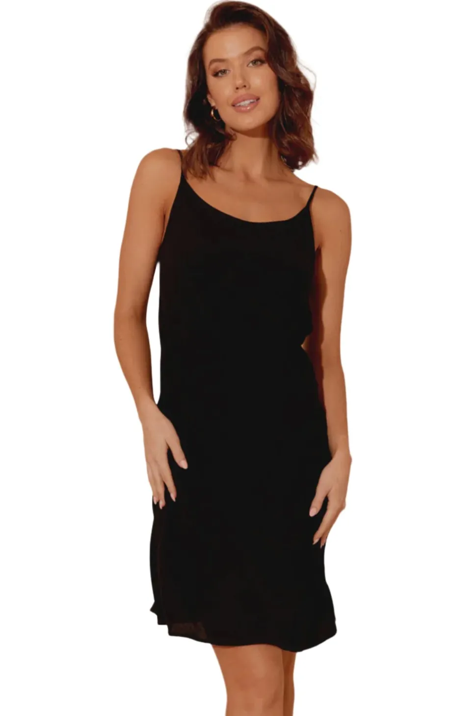 adorne__full_slip_dress_s_5.webp Adorne - Full Slip Dress Short - Black