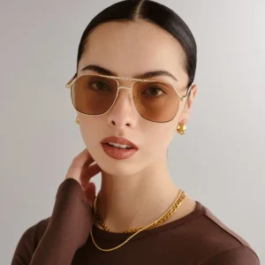 Aire Sunglasses - Cosmos - Bright Gold 2342201