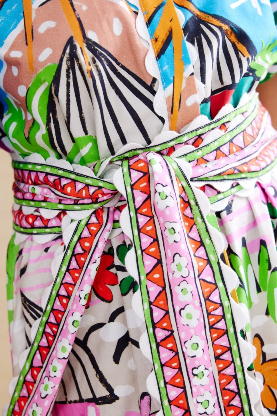 binny__the_gods_must_be_c_2.webp Binny - THE GODS MUST BE CRAZY - Waxcloth - Cotton Poplin Maxi Dress