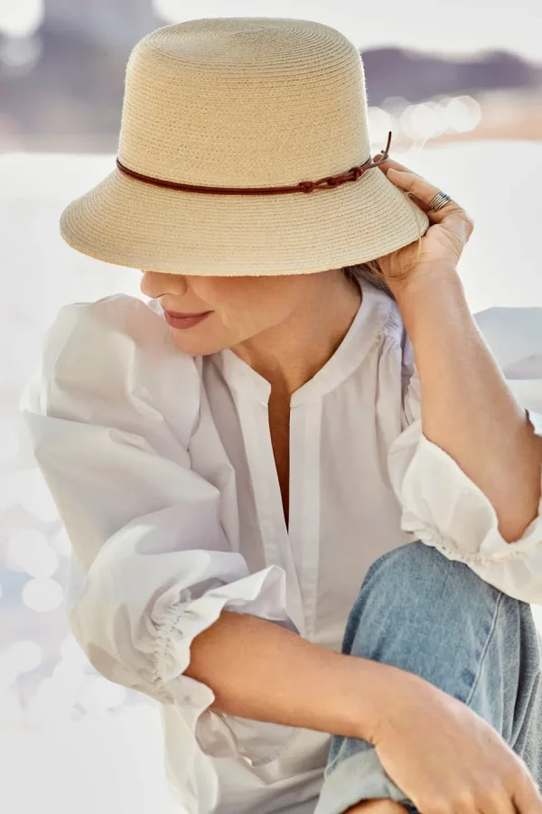 Canopy Bay by Deborah Hutton - Hat - Hepburn Bucket - Bleach