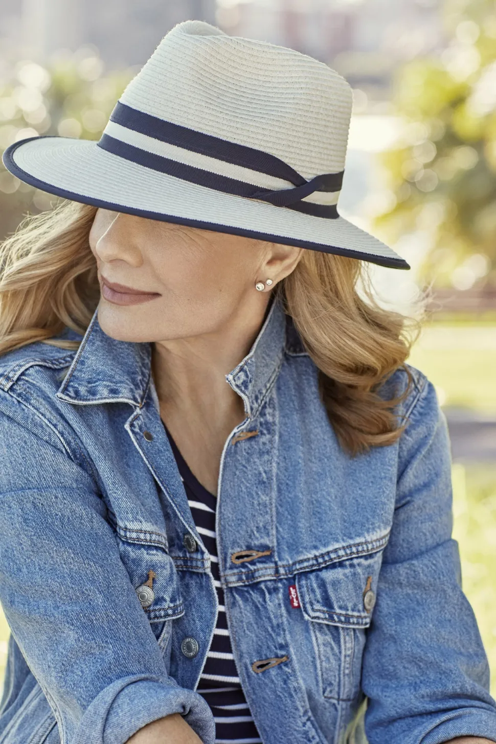 canopy_bay_by_deborah_hut_0-16.webp Canopy Bay by Deborah Hutton - Hat - Windsor Fedora - Ivory/Navy