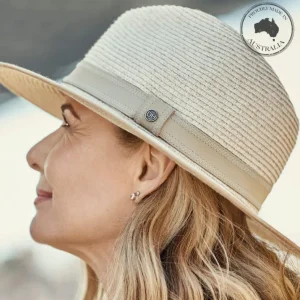 Canopy Bay by Deborah Hutton - Hat - Portland Fedora - Mixed Wheat
