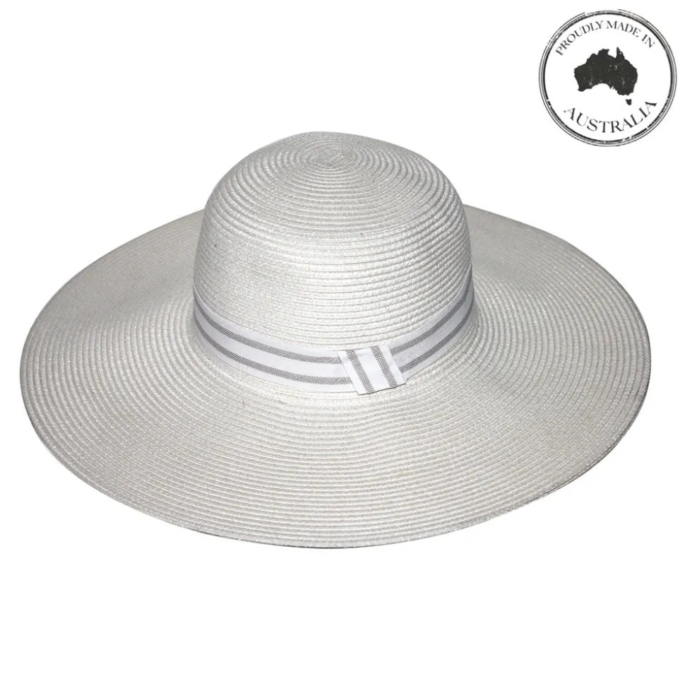 canopy_bay_by_deborah_hut_3-8.webp Canopy Bay by Deborah Hutton - Hat - Carla - Ivory w Stripe Trim