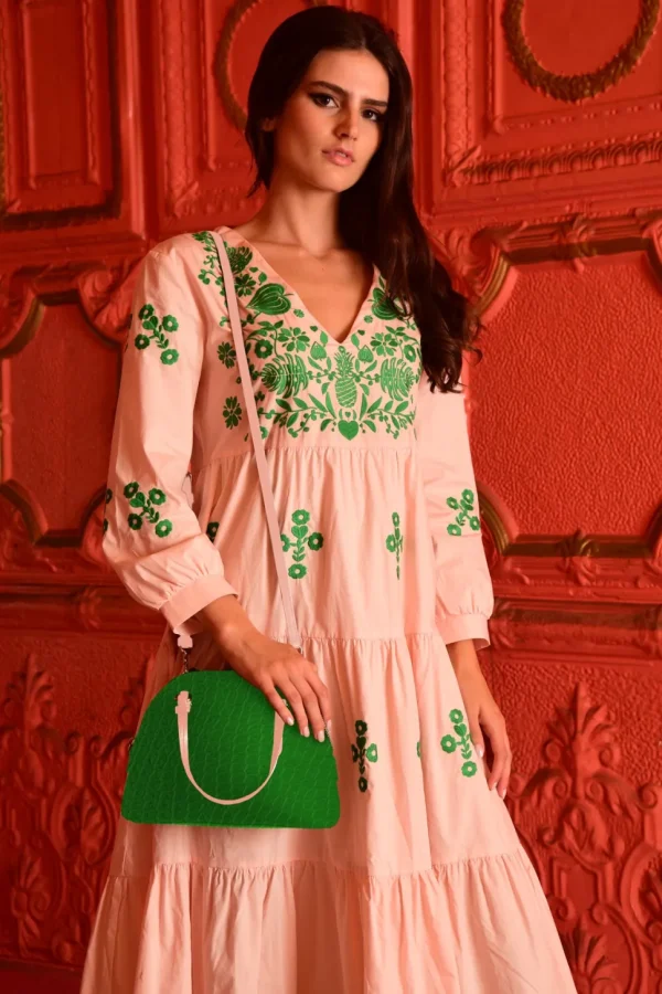 Coop - Hold My Handbag Bag - Green & Peach