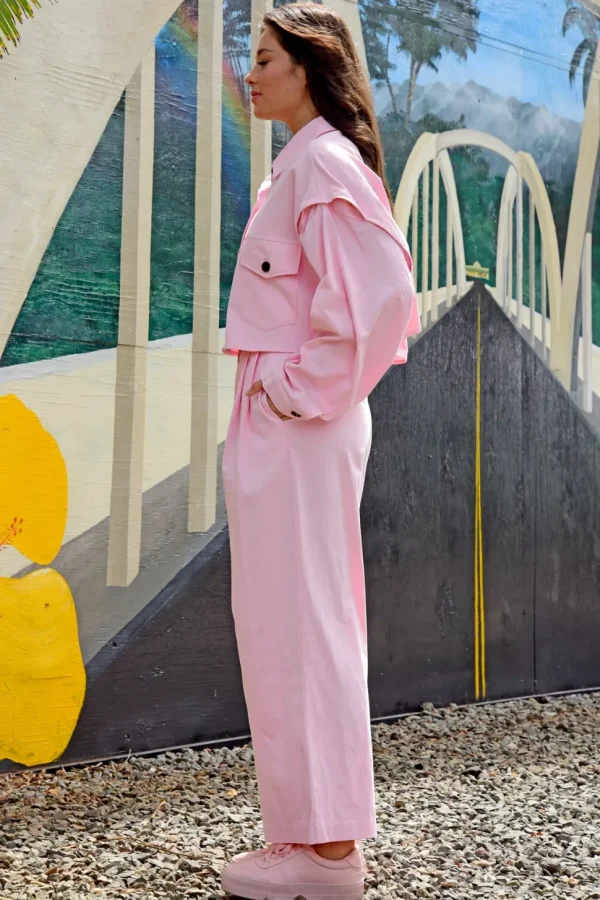 Coop - Wide Stride Pants - Pink FINAL SALE