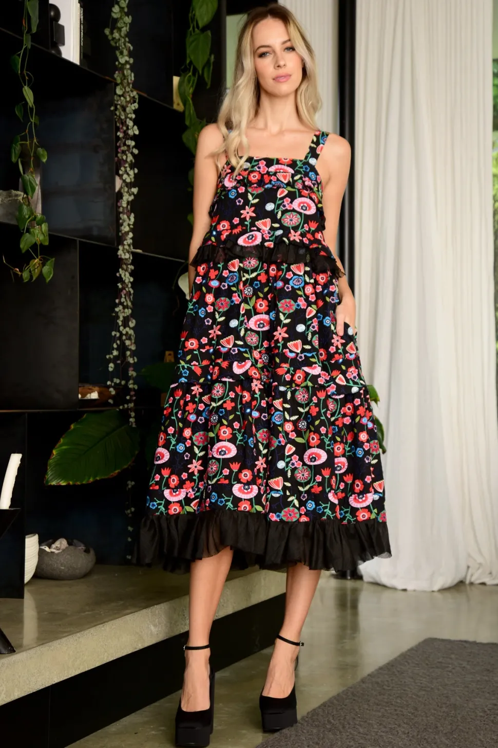 cooper_by_trelise_cooper__0.webp Cooper by Trelise Cooper - Dance The Night Away Dress - Black Multi FINAL SALE