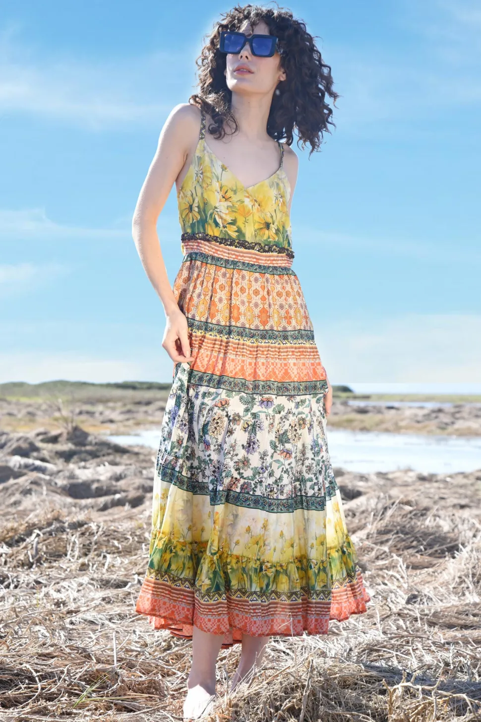 curate__breathe_easy_dres_1.webp Curate - Breathe Easy Dress - Sunshine FINAL SALE