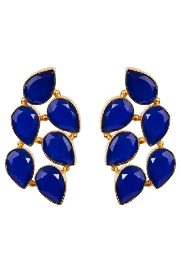 Eb & Ive - Awaken Earring - Pearl/Gold, Sapphire or Pearl Drop