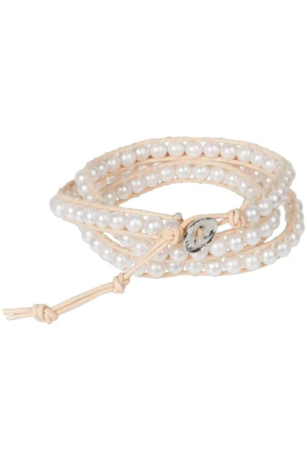Eb & Ive - Capella Wrap Bracelet - Ivory or Tan