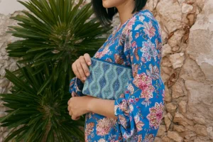 Eb & Ive - Elysian Pouch Bag - Cobalt