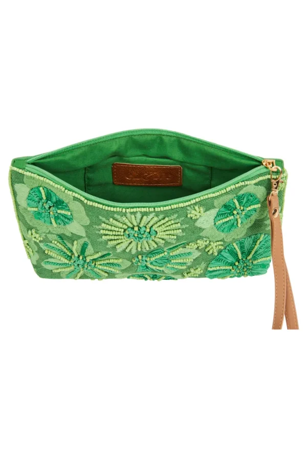 Eb & Ive - Flourish Clutch Bag - Tusk, Kiwi, Candy or Sapphire