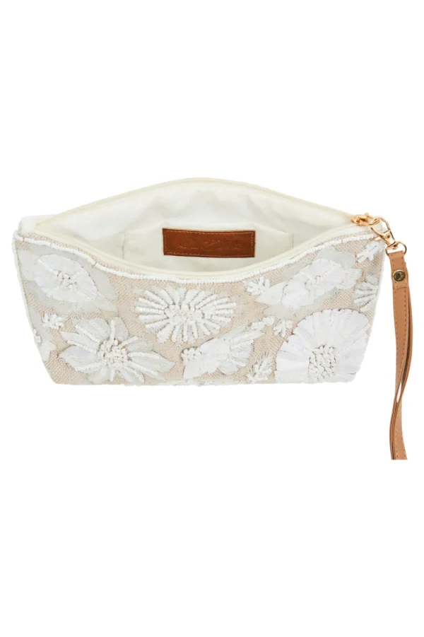 Eb & Ive - Flourish Clutch Bag - Tusk, Kiwi, Candy or Sapphire