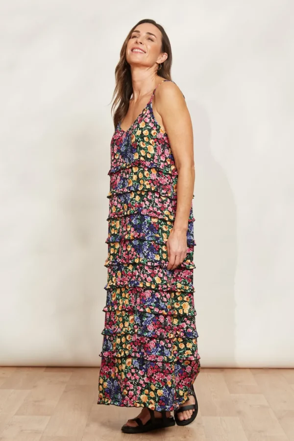 Eb & Ive - La Mer Frill Maxi Dress - Blume