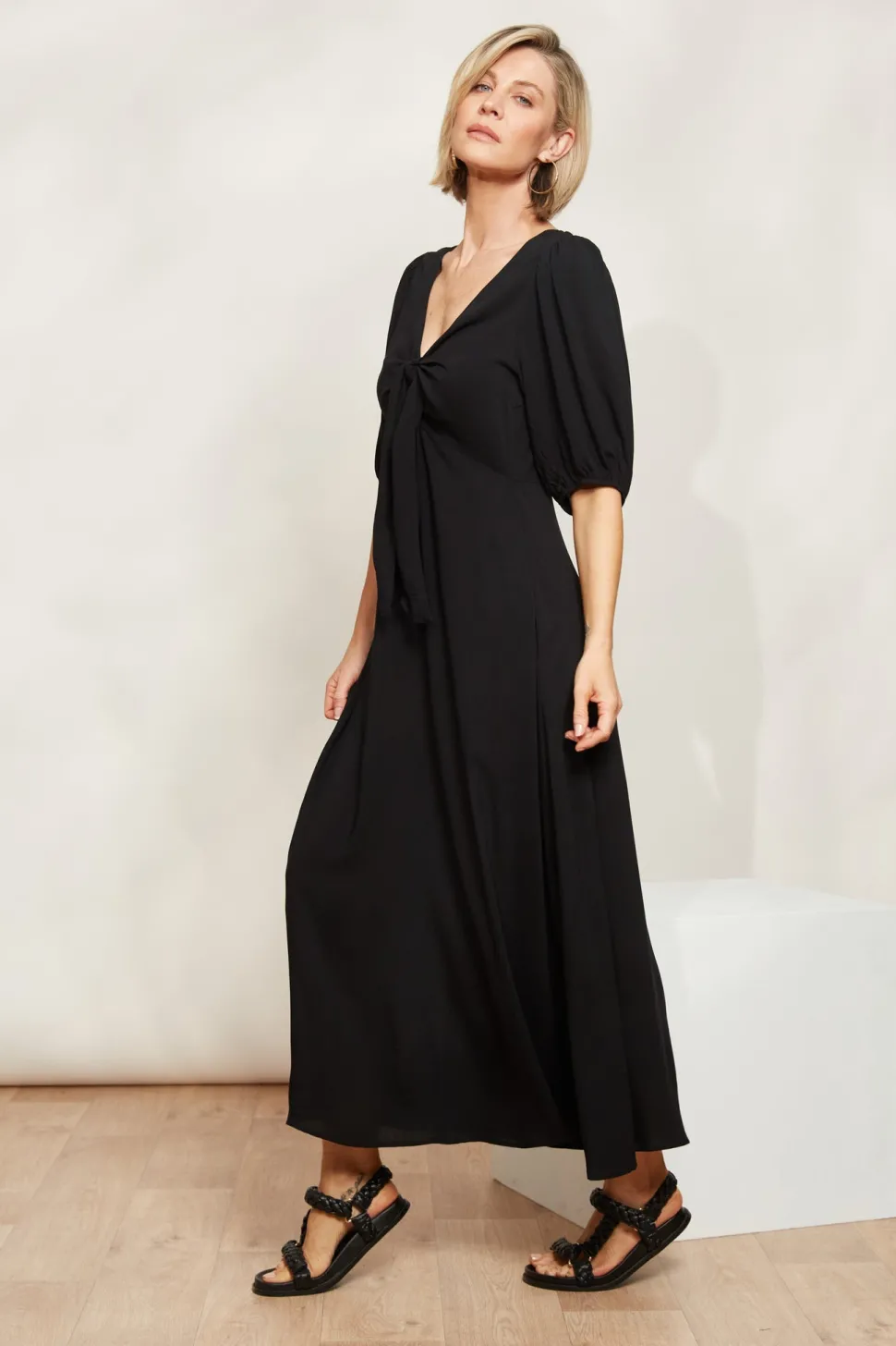 eb__ive__la_mer_tie_dress_2-1.webp Eb & Ive - La Mer Tie Dress - Sable