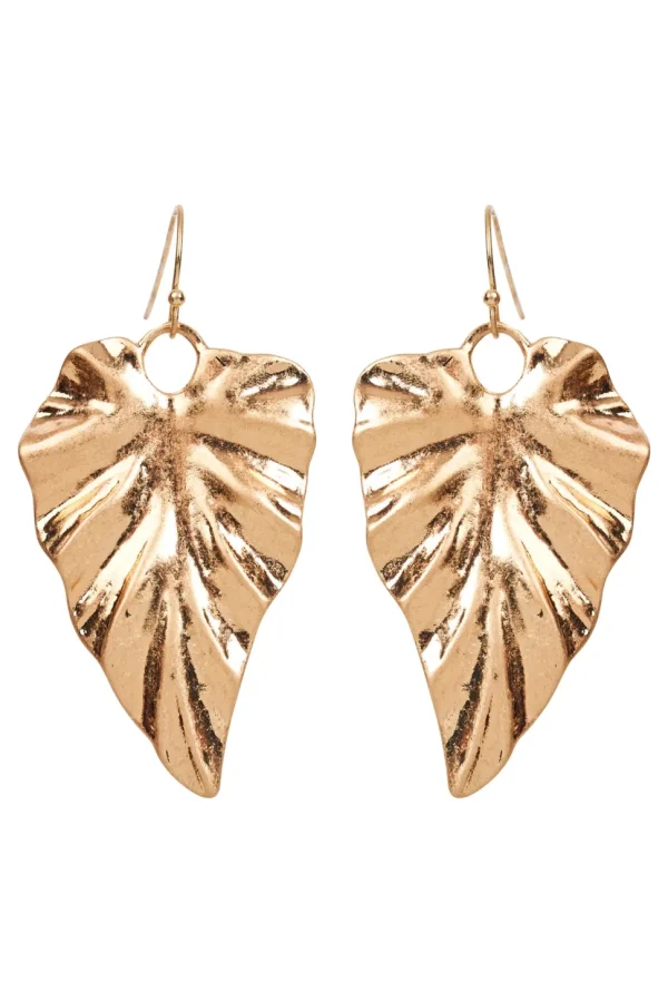 Eb & Ive - Mizu Leaf Earring - Silver or Gold FINAL SALE