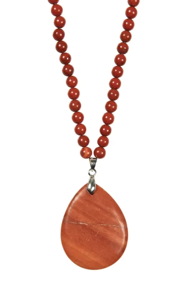 Eb & Ive - Mwana Stone Necklace - Clay