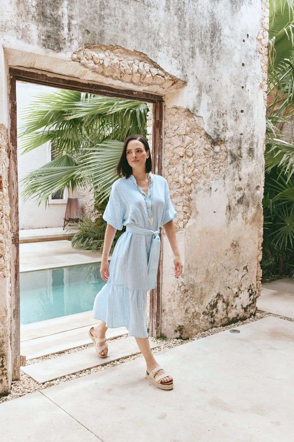 eb__ive__sojourn_stripe_d_2.webp Eb & Ive - Sojourn Stripe Dress - Coast FINAL SALE