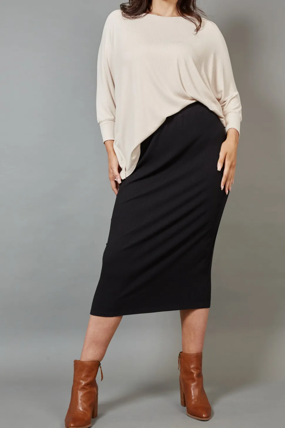 eb__ive__studio_jersey_sk_0.webp Eb & Ive - Studio Jersey Skirt - Ebony Black FINAL SALE