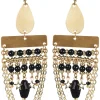 Eb & Ive - Tullah Drop Earring - Brass Bead or Brass Stars