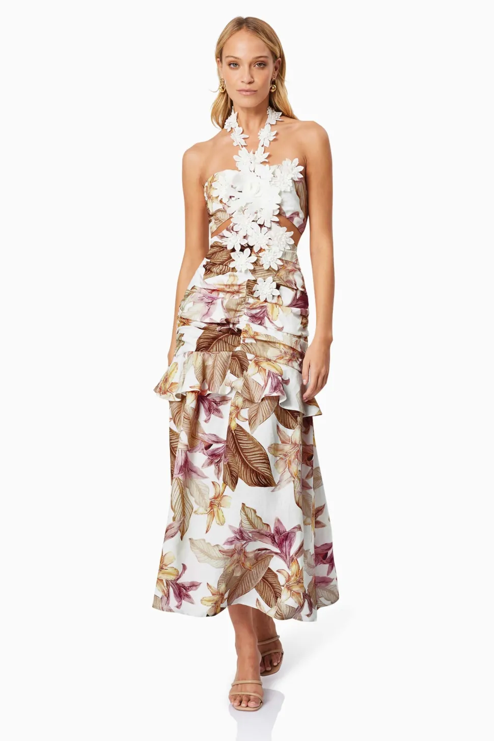 elliat__meadow_floral_coc_2.webp Elliat - Meadow Floral Cocktail Dress - Multi