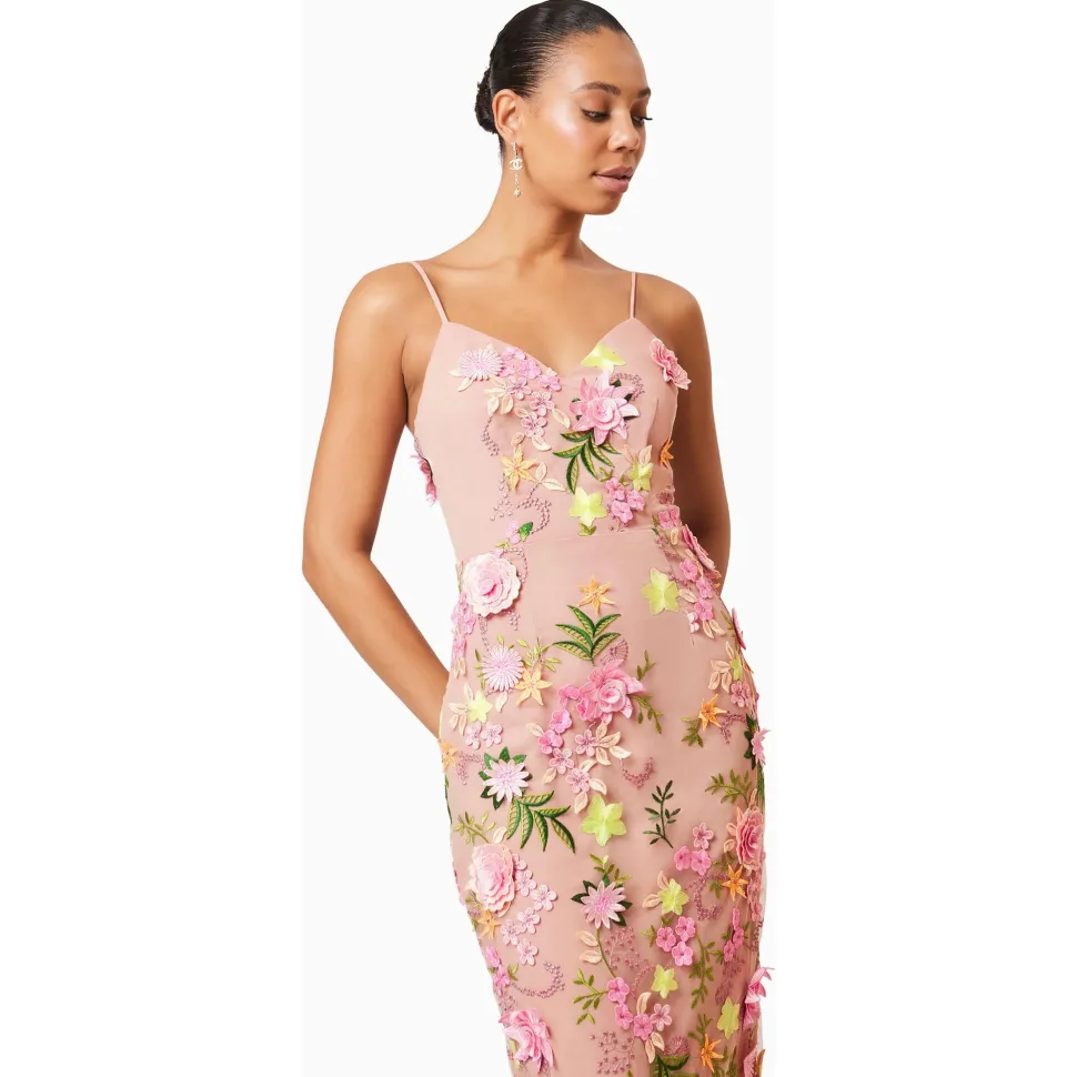 elliatt__aella_midi_dress_1.webp Elliatt - Aella Midi Dress - Pink Multi