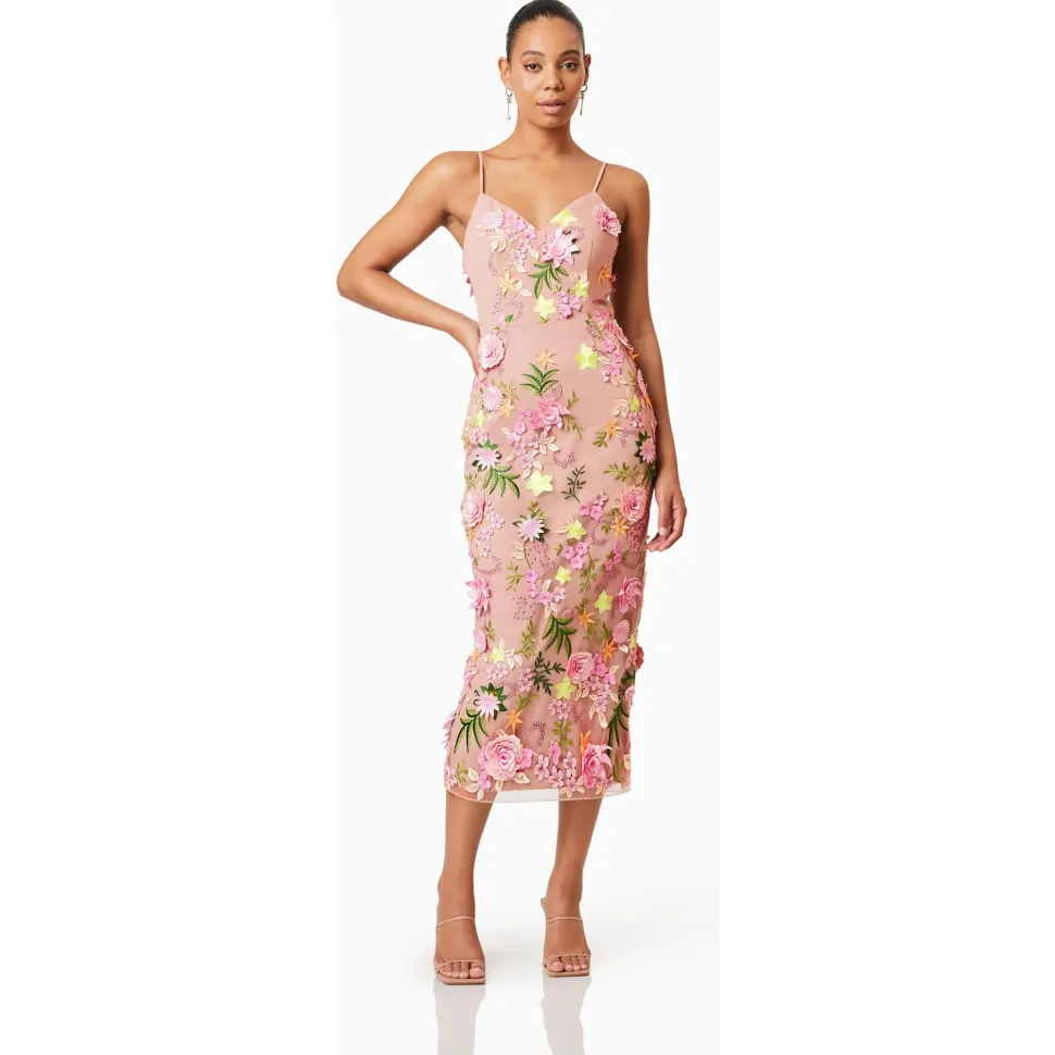 elliatt__aella_midi_dress_2.webp Elliatt - Aella Midi Dress - Pink Multi