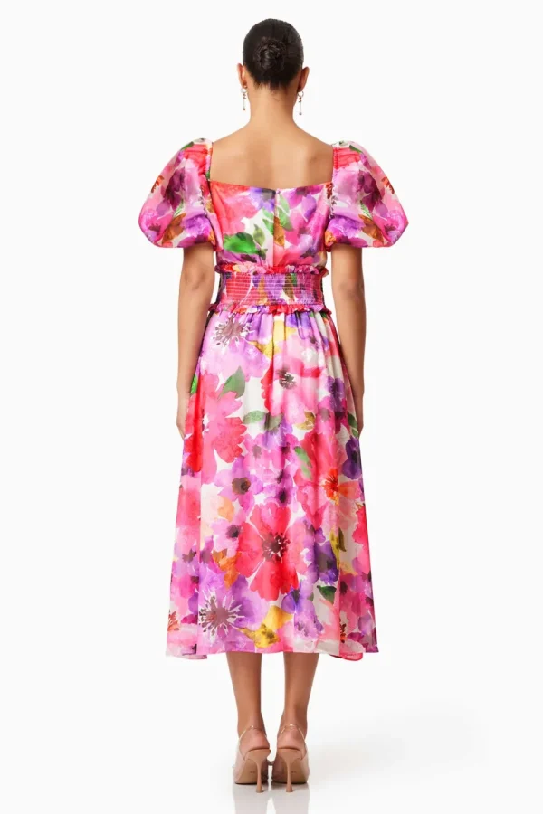 Elliatt - Darra Puff Sleeve Dress - Floral Multi