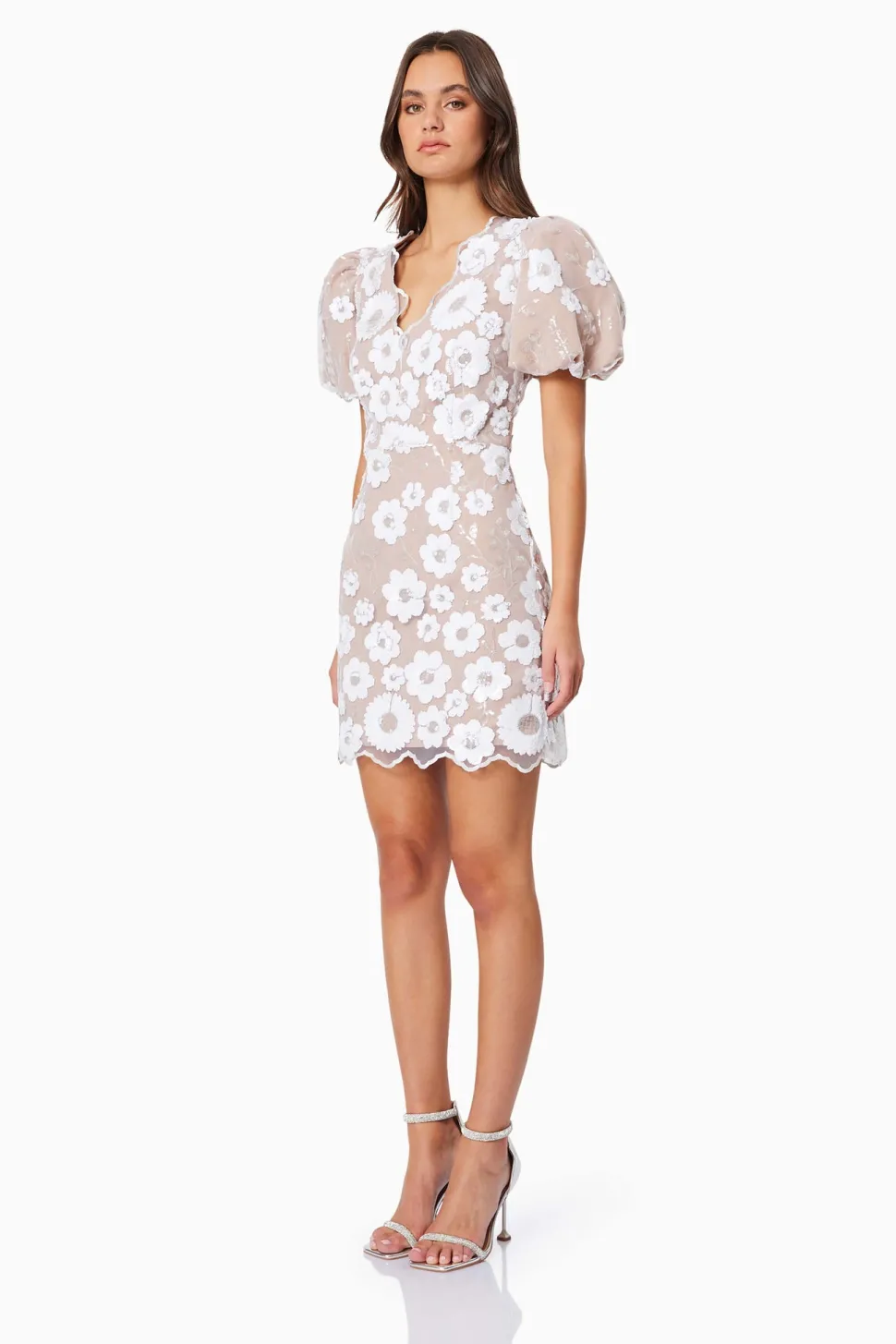 elliatt__elodie_mini_dres_2.webp Elliatt - Elodie Mini Dress - Ivory Nude