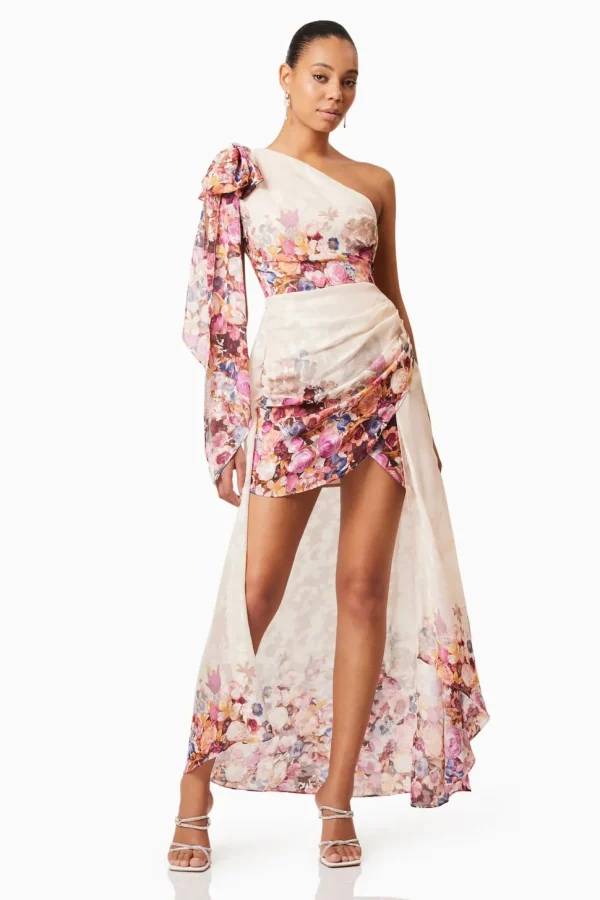 Elliatt - Perla Hi Lo Gown Dress - Floral Multi