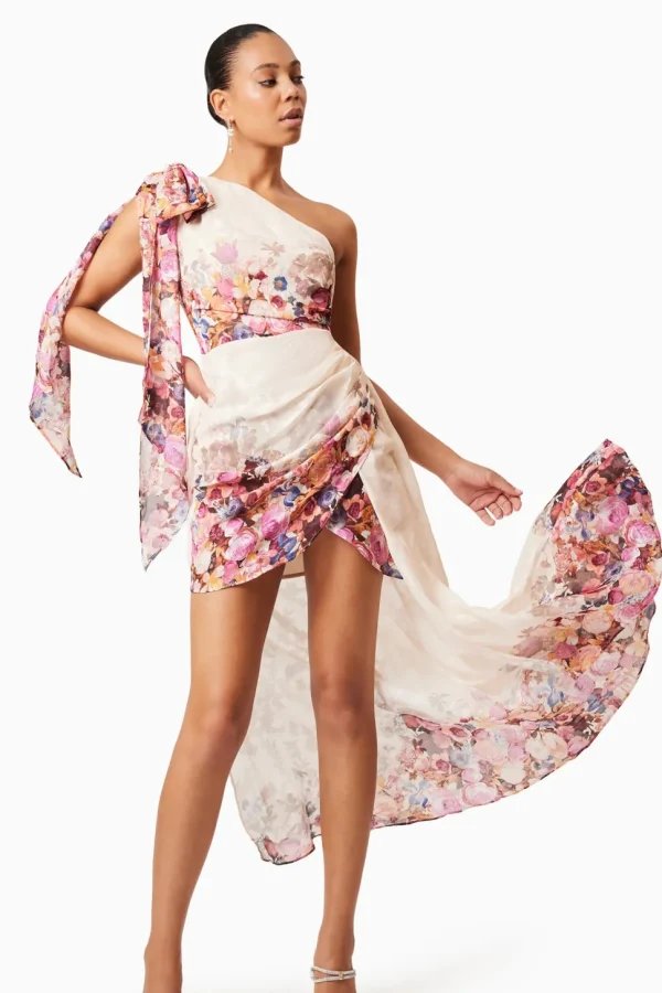 Elliatt - Perla Hi Lo Gown Dress - Floral Multi