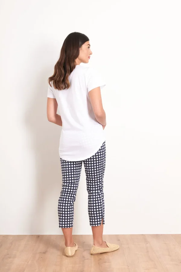 Foil - Fuss Free Trapeze Taper Capri Pant - Chubby Checker CFO4901P
