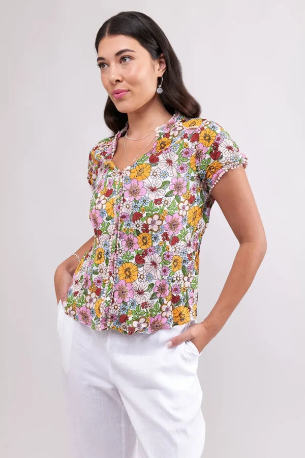 Foil - Infamous Crush Cap Slv Shirt - Flower Power Mix FO7917