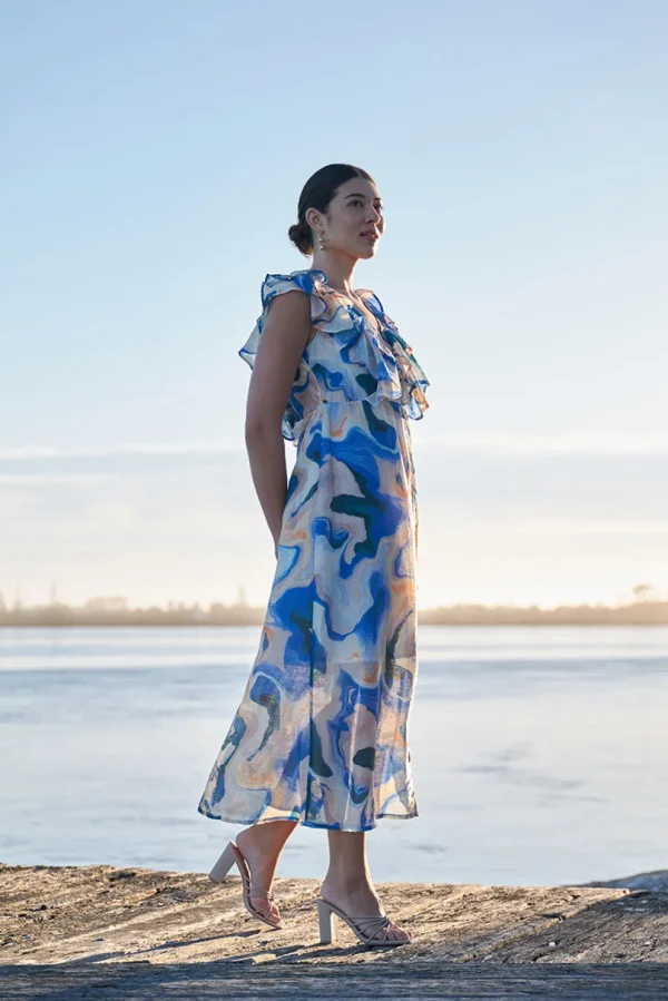 Foil - Paradise Dress - Marbles CFO7936P