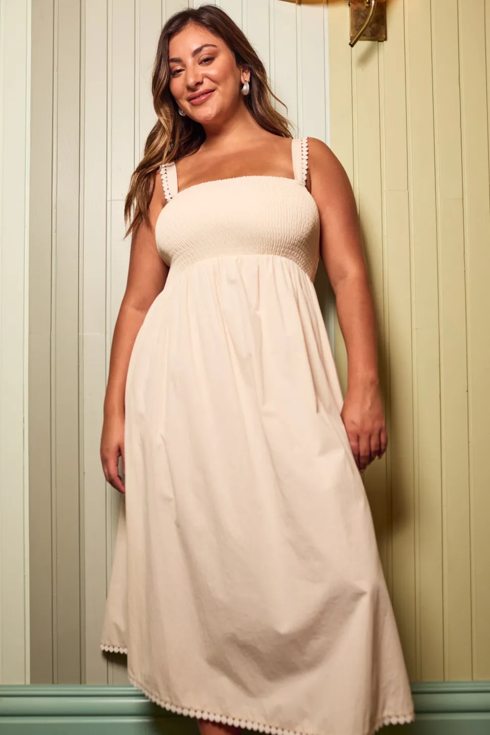 haven__adelfia_shirred_dr_6.webp Haven - Adelfia Shirred Dress - Cannoli