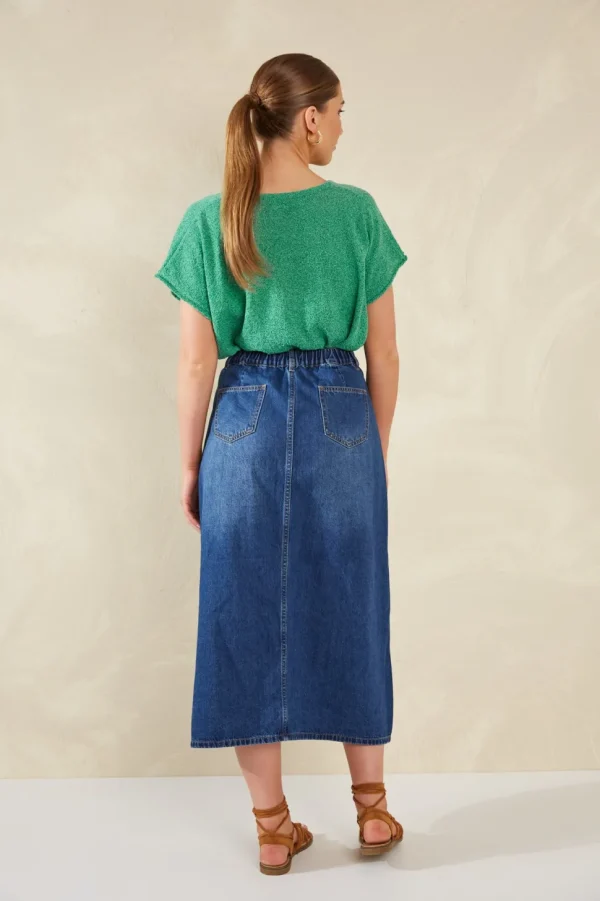 Haven - Dalton Denim Skirt - Indigo