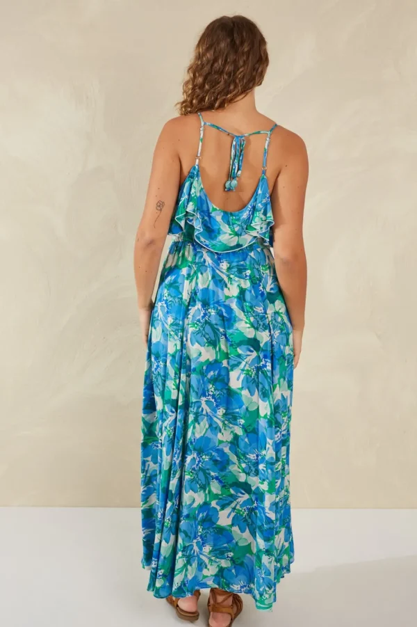 Haven - Lipari Frill Maxi Dress - Petali