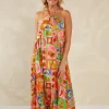 Haven - Portofino Halter Maxi Dress - Spritz FINAL SALE