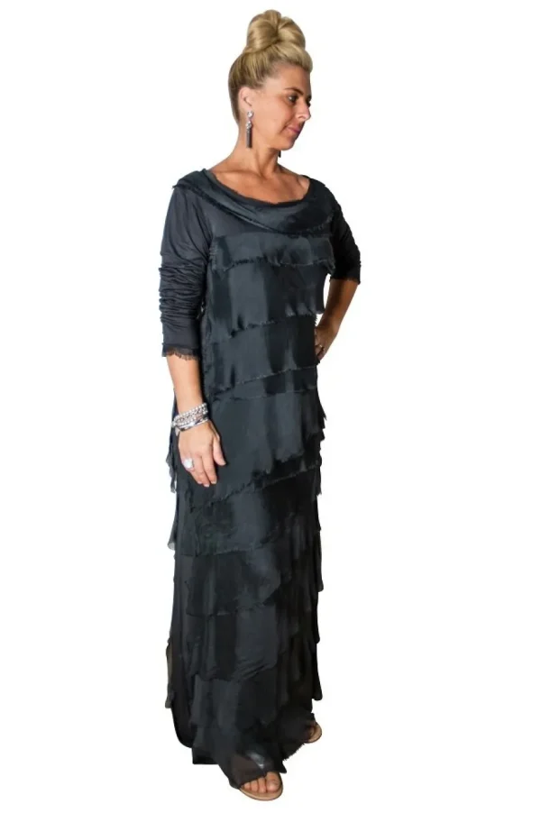 Imagine - Granite Flapper Fifi Silk Skirt 10IM2272G
