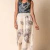 Imagine - Lucia Silk Gia Pant in Latte Print