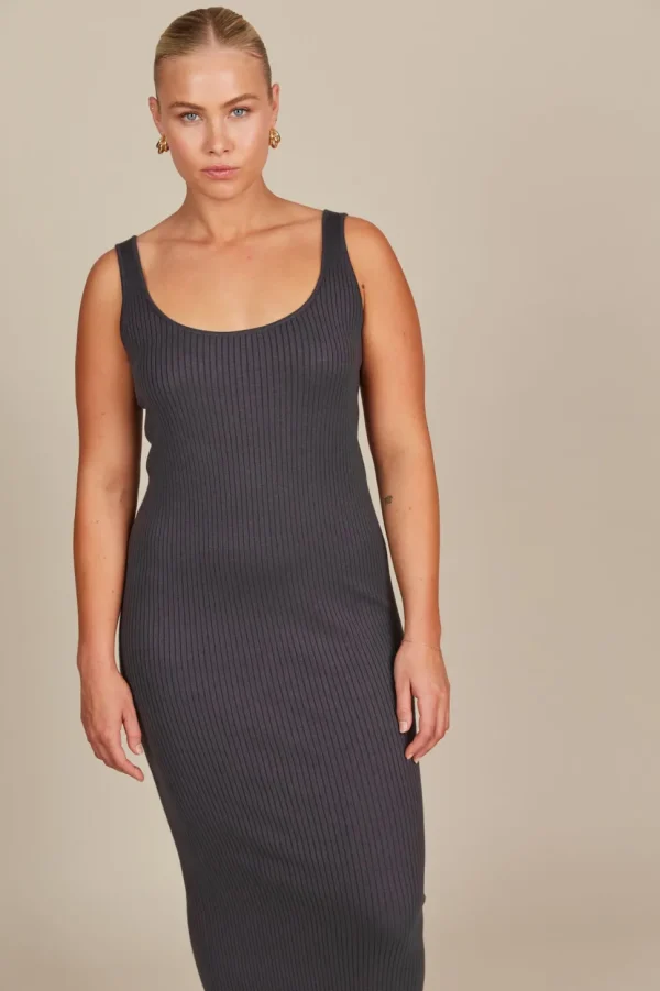 Isle of Mine - Adele Tank Dress - Graphite