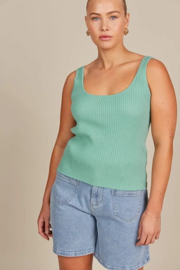 Isle of Mine - Adele Tank Top - Seafoam
