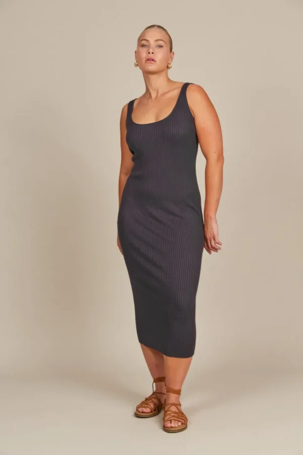 Isle of Mine - Adele Tank Dress - Graphite