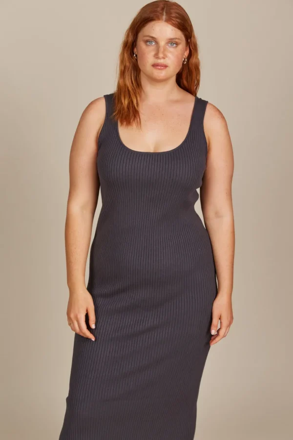 Isle of Mine - Adele Tank Dress - Graphite