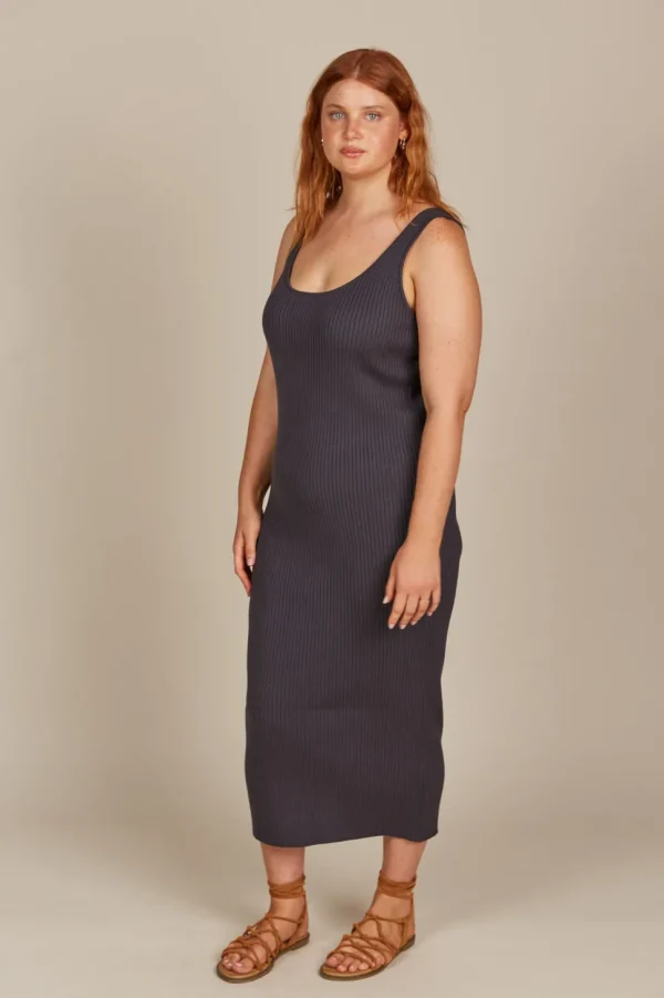 Isle of Mine - Adele Tank Dress - Graphite