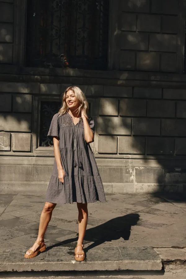 Isle of Mine - Fleur Dress - Graphite