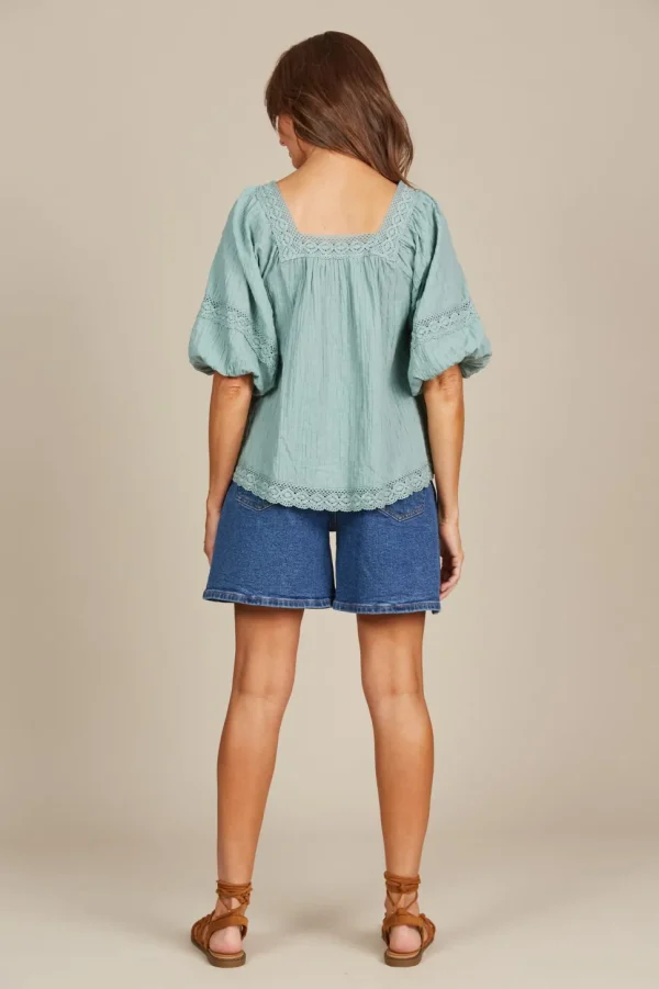 Isle of Mine - Fleur Top - Seafoam