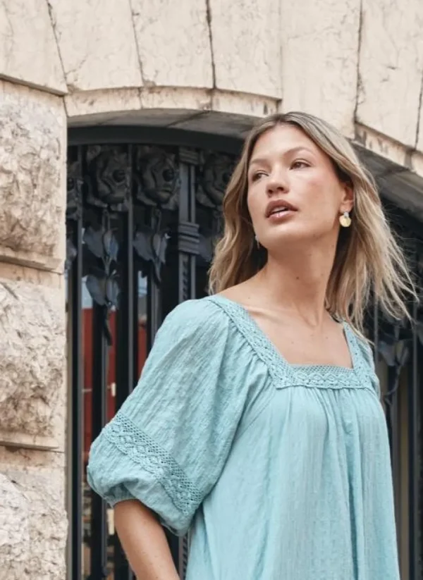Isle of Mine - Fleur Top - Seafoam