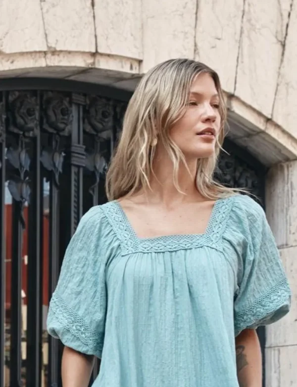 Isle of Mine - Fleur Top - Seafoam