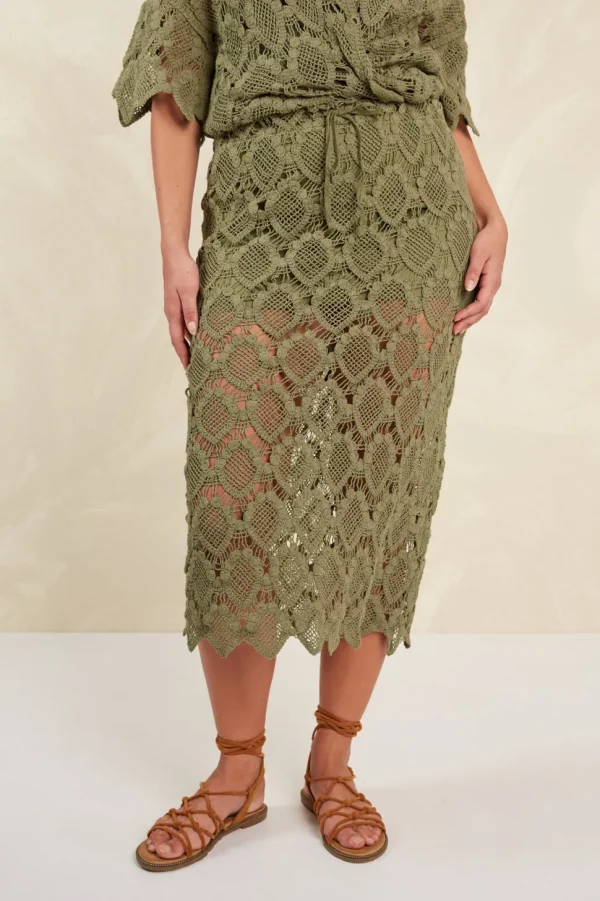 Isle of Mine - Giselle Skirt - Olive FINAL SALE