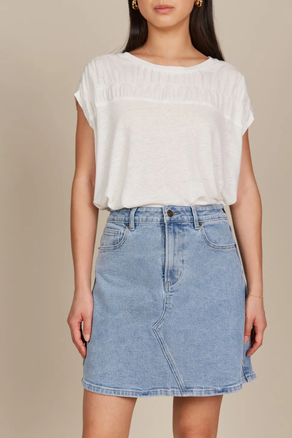 isle_of_mine__margot_deni_1.webp Isle of Mine - Margot Denim Skirt - Stellar